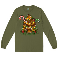 Army Green football tree christmas Long Sleeve Tee - RanaPortraitStore