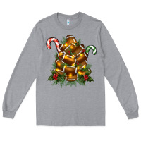 Heather Grey football tree christmas Long Sleeve Tee - RanaPortraitStore