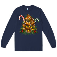 Navy football tree christmas Long Sleeve Tee - RanaPortraitStore