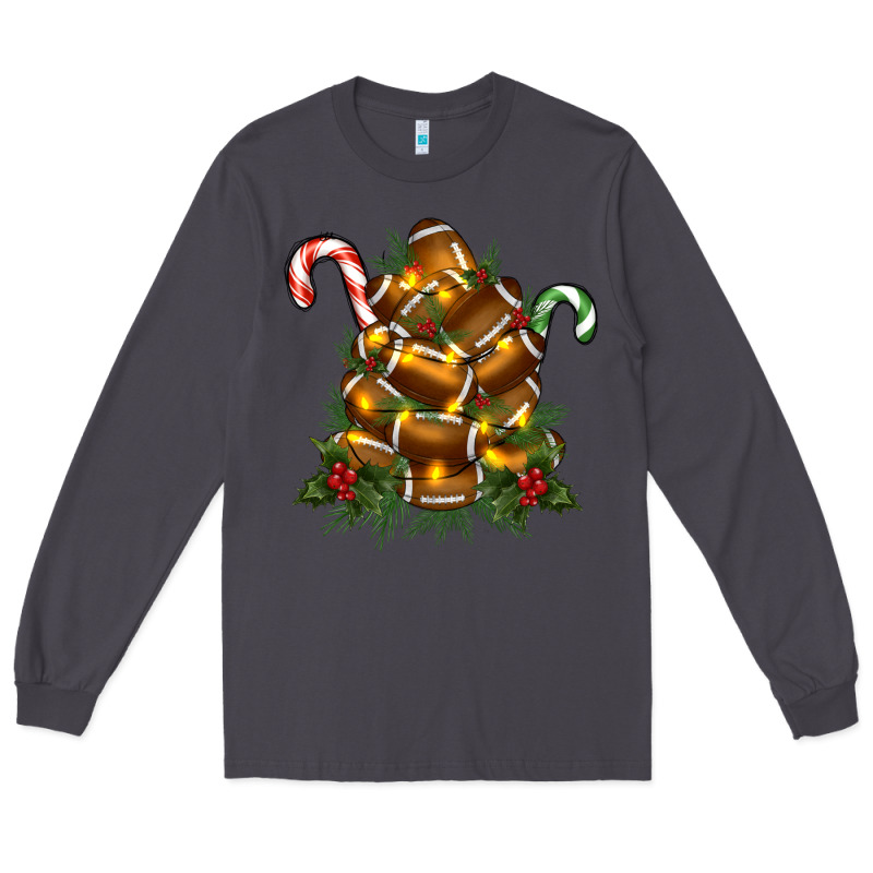 Football Tree Christmas Long Sleeve Tee by RanaPortraitStore | Teevron