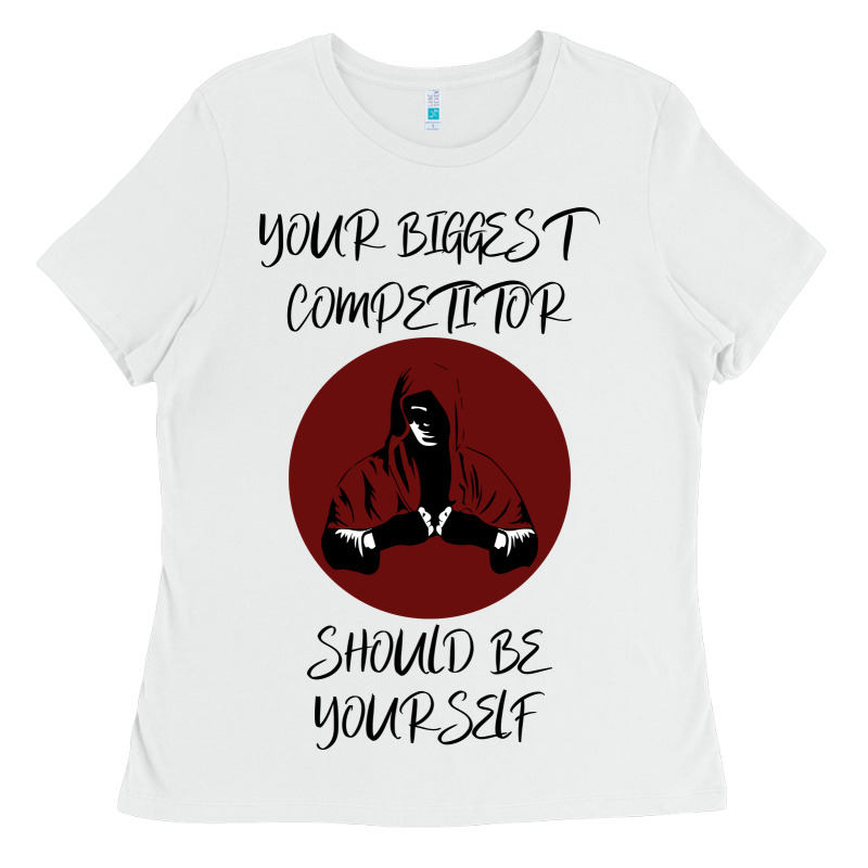 Your Biggest Competitor Ladies Tee by Bettercallsaul | Teevron