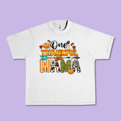 One Thankful Mama Urban Heavy Tee Designed By Cowgirlartshop