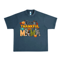 Midnight Navy one thankful mama Urban Heavy Tee - CowGirlArtShop