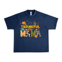 Navy one thankful mama Urban Heavy Tee - CowGirlArtShop