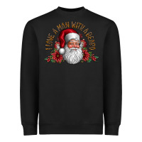 Black i love a man with beard Heavyweight Sweatshirt - CowhideDigitalArt