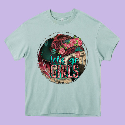 Let's Go Girls Heavy Core Tee Designed By Jasminsmagicworld