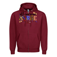 Burgundy all american nurse Zipper Hoodie - Artiststas