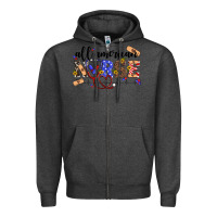 Charcoal Heather all american nurse Zipper Hoodie - Artiststas