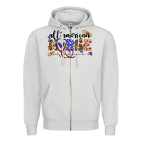 Dove Grey all american nurse Zipper Hoodie - Artiststas