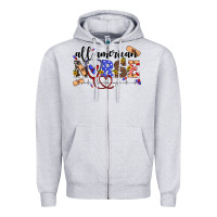 Heather Grey all american nurse Zipper Hoodie - Artiststas