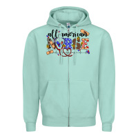 Seafoam all american nurse Zipper Hoodie - Artiststas