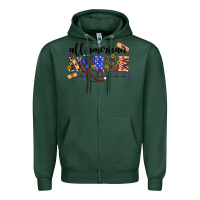 Sports Green all american nurse Zipper Hoodie - Artiststas