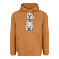 Meerkat bichon frise dog Heavyweight Hoodie - BarkalooDesign