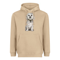 Mushroom bichon frise dog Heavyweight Hoodie - BarkalooDesign