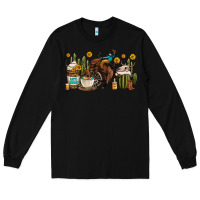 Rodeo Cowboy Coffee Cups Long Sleeve Tee | Teevron