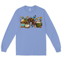 Colony Blue rodeo cowboy coffee cups Long Sleeve Tee - OliviaCreatesArt
