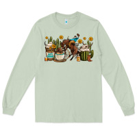 Matcha rodeo cowboy coffee cups Long Sleeve Tee - OliviaCreatesArt