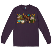 Plum rodeo cowboy coffee cups Long Sleeve Tee - OliviaCreatesArt