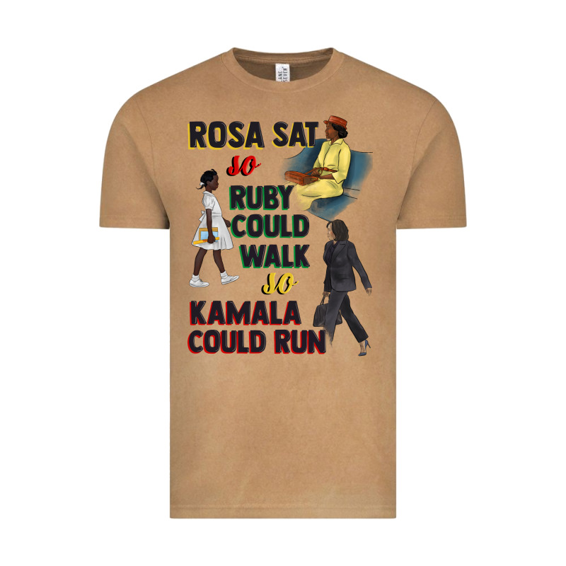 Rosa Sat So Ruby Could Walk So Kamala Could Run Juneteenth Vintage Tee by CowGirlArtShop | Teevron