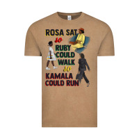 Vintage Coffee rosa sat so ruby could walk so kamala could run juneteenth Vintage Tee - CowGirlArtShop