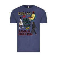 Vintage Denim rosa sat so ruby could walk so kamala could run juneteenth Vintage Tee - CowGirlArtShop