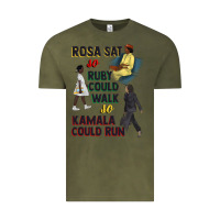Vintage Olive rosa sat so ruby could walk so kamala could run juneteenth Vintage Tee - CowGirlArtShop