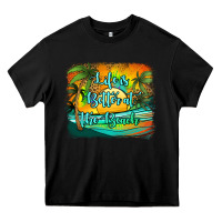 Black life is better at the beach Heavy Core Tee - Jasminsmagicworld