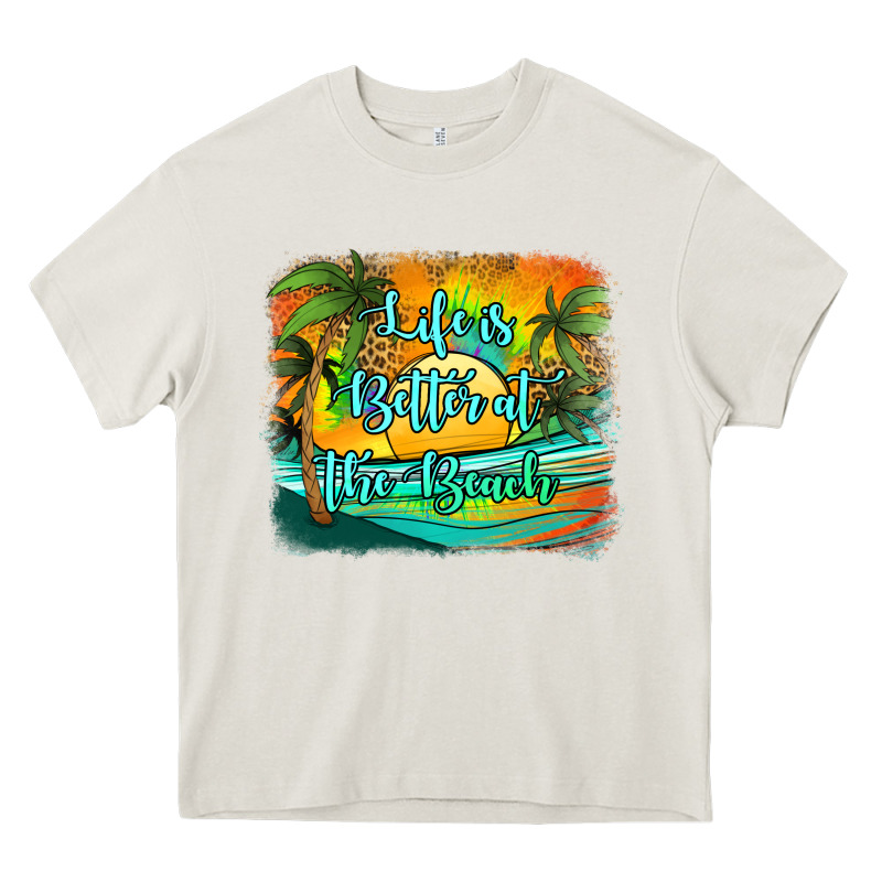 Life Is Better At The Beach Heavy Core Tee by Jasminsmagicworld | Teevron