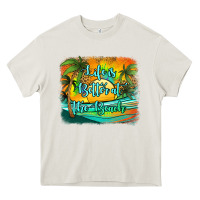 Cream life is better at the beach Heavy Core Tee - Jasminsmagicworld
