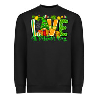 Black love st patricks day Heavyweight Sweatshirt - CowhideDigitalArt