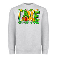Heather Grey love st patricks day Heavyweight Sweatshirt - CowhideDigitalArt