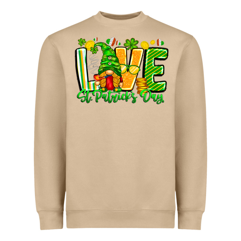 Love St Patricks Day Heavyweight Sweatshirt by CowhideDigitalArt | Teevron