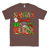 Chestnut santa's favorite nurse Classic Tee - texasbilliewilder