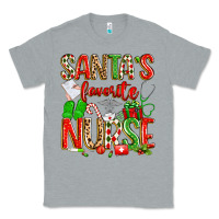 Heather Grey santa's favorite nurse Classic Tee - texasbilliewilder