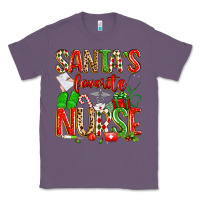 Lavender santa's favorite nurse Classic Tee - texasbilliewilder