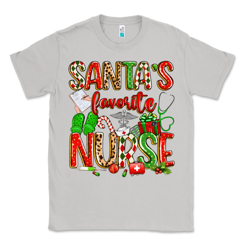 Santa's Favorite Nurse Classic Tee by texasbilliewilder | Teevron