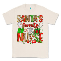 Natural santa's favorite nurse Classic Tee - texasbilliewilder