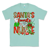Seafoam santa's favorite nurse Classic Tee - texasbilliewilder