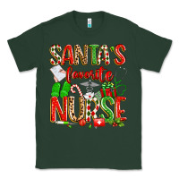 Sports Green santa's favorite nurse Classic Tee - texasbilliewilder