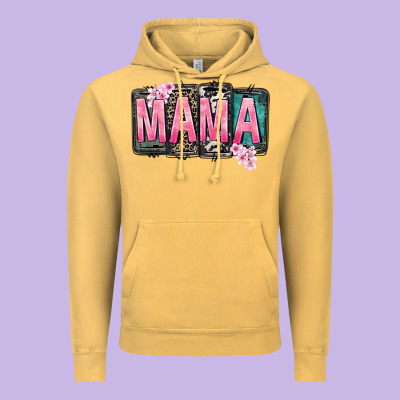 Mama Vibes Mother's Day Vintage Hoodie Designed By Cowgirlartshop
