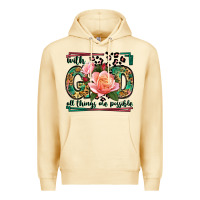 Pina Colada With god all things are possible leopard frame Premium Hoodie - LillyAllenDesigns