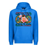 True Royal With god all things are possible leopard frame Premium Hoodie - LillyAllenDesigns