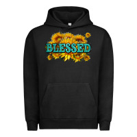 Pigment Black glitter blessed with sunflowers Urban Hoodie - AdoDesignShop