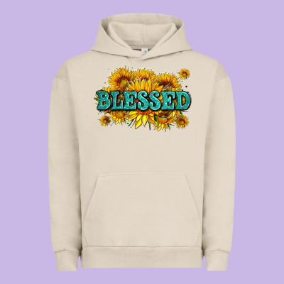 Glitter Blessed With Sunflowers Urban Hoodie Designed By Adodesignshop