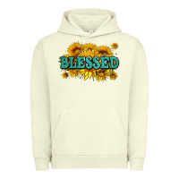 Pigment Pistachio glitter blessed with sunflowers Urban Hoodie - AdoDesignShop
