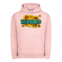 Pigment Salmon glitter blessed with sunflowers Urban Hoodie - AdoDesignShop