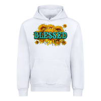 White glitter blessed with sunflowers Urban Hoodie - AdoDesignShop