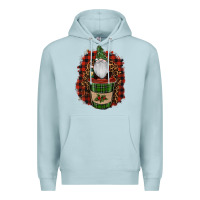 Blue Mist Gnomes With Coffee Christmas Premium Hoodie - RanaPortraitStore