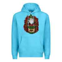 Ocean Blue Gnomes With Coffee Christmas Premium Hoodie - RanaPortraitStore