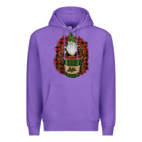 Purple Gnomes With Coffee Christmas Premium Hoodie - RanaPortraitStore